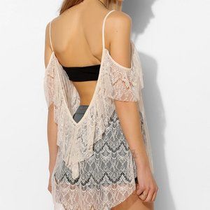 Bella Lace Cold Shoulder Top